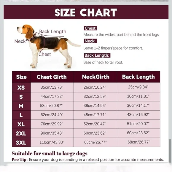 Warm Dog Winter Coat, size Medium, NWOT. - Picture 10 of 10